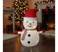 Urbn-Living Urbnliving 68Cm Collapsible Led Light Up Christmas Decoration With Timer Foldable Festive Holiday Display - Snowman