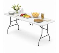 Urbn-Living Urbnliving 6Ft Heavy Duty Folding Trestle Table Portable Catering Party Bbq Event Table