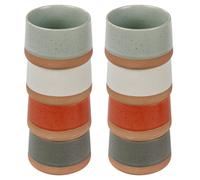 Urbn-Living Urbnliving 9.5Cm Diameter 8 Pcs Large Stoneware Serving Bowls Set Snacks Condiments Nibbles Dishes