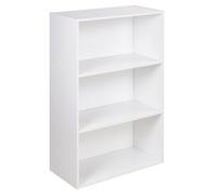 Urbn-Living Urbnliving 90Cm Height Wide 3 Tier Book Shelf Deep Bookcase Storage Cabinet Display Colour White Dining Living Room