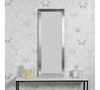 Urbn-Living Urbnliving 97Cm Height Large Silver Wooden Frame Wall Hanging Mirror