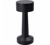 URBNLIVING Portable Mini LED Table Lamp - Cordless, Dimmable Night Light for Bedside, Desk, Study, Office, USB Rechargeable - Black