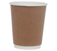 Urbn-Living Urbnliving Double Wall Disposable Hot Drink Cups For Coffee, Chocolate, And Tea 8Oz X 100