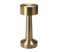 URBNLIVING Portable Mini LED Table Lamp - Cordless, Dimmable Night Light for Bedside, Desk, Study, Office, USB Rechargeable - Gold