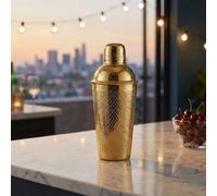 Urbn-Living Urbnliving Gold Metal Barware Set - Cocktail Shaker Set With Double Wall Design