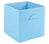 Urbn-Living Urbnliving Height 24Cm Collapsible Sky Blue Cube Medium Storage Boxes Kids Toys Carry Handles Basket Bits Bobs Organise