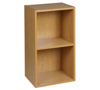 Urbn-Living Urbnliving Height 53.6Cm 2 Shelf Wooden Bookcase Shelving Colour Beech Display Storage Shelf Unit Shelves
