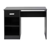 Urbn-Living Urbnliving Height 74Cm 1 Drawer Wooden Bedroom Computer Work Table Colour Black Office Desk Dressing Jewellery Unit
