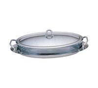 Urbn-Living Urbnliving Height 8Cm Berlinger Haus 3L Oval Food Container And Serving Tray Stainless Steel Dinner