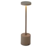 Urbn-Living Urbnliving Led Cordless Taupe Table Lamp Touch Dimmable Desk Night Light Bedside Study Office