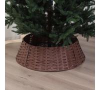 Urbn-Living Urbnliving Piece Foldable Christmas Tree Skirt Durable Decorative Base Cover 4 - Brown 76Cm