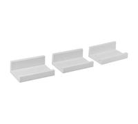 Urbn-Living Urbnliving Premium U Shape Floating Wall Shelf Elegant Display Storage For Home Interiors White Set Of 3