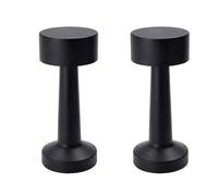 Urbn-Living Urbnliving Rechargeable Led Touch Table Lamp With Usb Charging - Black Set Of 2