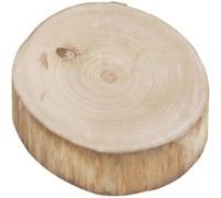 Urbn-Living Urbnliving Rustic Natural Wooden Slice 30Cm Round With Bark, Decorative Log Plate For Table Centerpieces