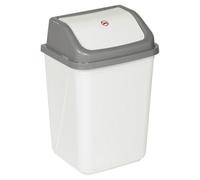 Urbn-Living White - 30L Plastic Recycling Bins With Swing Lids