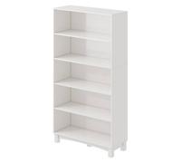 Urbn-Living White - 5-Tier Wooden Bookcase, 150X80Cm Storage Shelf With Legs