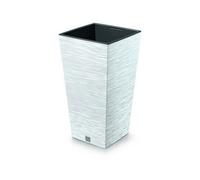 Urbn-Living White - Furu Square Tall Planters With Insert - 50X26.5X26.5 Cm