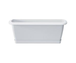 Urbn-Living White - Medium Respana Set Balcony Plant Box With A Saucer