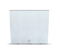 Urbn-Living White - Rato Case Tall Rattan Rectangle Flower Pot