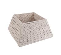 Urbn-Living White Rope - 4 Pcs Christmas Tree Skirt Rope Square Stand Base