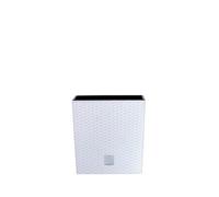Urbn-Living White, Set Of 1 - 17Cm Rato Rattan Design Plant Pots Square -1-2 Pack