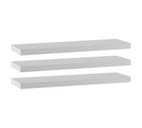 Urbn-Living White, Set Of 3 - Floating Wooden Wall Shelves - 80X23.5Cm