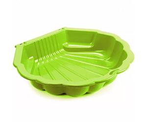 URBN-TOYS Shell Clam Shaped Plastic Sandpit Outdoor Garden Fun Paddling Ball Pool Sand Pit (Green)