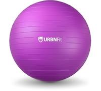 URBNFit Exercise Ball - Balance Balls (Ballon Exercice) Yoga, Pilates, Fitness, Stability, Workout, Home Fitness Equipment - Anti-Burst Swiss Ball Chair w/Pump (55CM Purple)