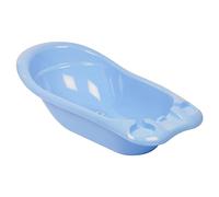 (Blue) 100L Pink/Blue Plastic Portable Baby Bath Seat Tub