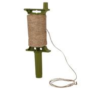 URBNLIVING 100m Natural Jute Twine - Rustic Garden Hessian Cord String Roll with Handle Dispenser - Eco-Friendly, Strong & Durable Crafting & Gardening Rope (1)