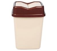 URBNLIVING 10L/20L/30L/50L Plastic Waste Management Recycling Bin Trash Can Dustbin with Butterfly Lid for Office, Kitchen and Bathroom (10L Cappuccino)