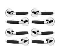 URBNLIVING 110mm x 40mm Cambridge Metal Door Lever Handles Set for All Types Internal and External Doors, Durable with Easy Install Hardware Tools Door Handles Multipack Set of 6/4 Pcs