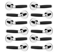 URBNLIVING 110mm x 40mm Cambridge Metal Door Lever Handles Set for All Types Internal and External Doors, Durable with Easy Install Hardware Tools Door Handles Multipack Set of 6/4 Pcs