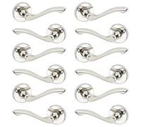 URBNLIVING 115mm x 41mm Width Kensington Metal Door Easy Fittings Lever Handles Set, Fire Stain & Scratch-Resistant Suitable for All Type Interior Exterior Door with Easy Install Hardware Tool