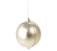 URBNLIVING 15cm LED Light Up Gold Ball Christmas Tree Decoration Warm White Timer for Xmas Party/Wedding/Gaming Room Decoration Tree Lights Indoor Outdoor