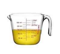 1L Clear Glass Measuring Mixing Jug in ML Oz Pints Kitchen