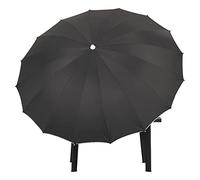 URBNLIVING 2.4m Shanghai Round Outdoor Garden Patio Sun Shade Parasol Canopy Tilt Umbrella 50+ Protection