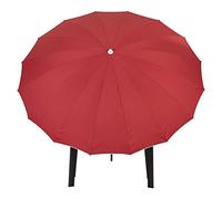 URBNLIVING 2.4m Shanghai Round Outdoor Garden Patio Sun Shade Parasol Canopy Tilt Umbrella 50+ Protection