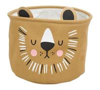 URBNLIVING 2 Pc Kids Storage Baskets Bin Animal Lion Koala Bear Head Character Design Toys Space Saving Boxes Organiser Laundry Hampers for Living Room, Children Room, Kids Playroom