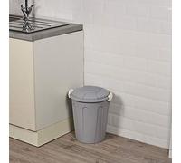 URBNLIVING 23 Or 40 Litters Disposal Rubbish Garbage Kitchen Bin Removable Lids (23 Liters, Grey)