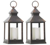 URBNLIVING 23cm Decorative LED Candle Lantern Light Holder Indoor Outdoor Hanging Décor (2)