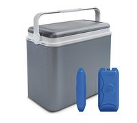 URBNLIVING 24L Cooler Box Insulated Picnic Cool Box with Carry Handle Ice Pack Divider Camping Beach BBQ Food & Drinks Storage