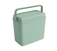 URBNLIVING 24L Cooler Box, Insulated Plastic Ice Box with Air Tight Locking Lid & Fold Away Handle, Durable Portable Food & Drinks Storage for Camping Picnic Beach BBQ