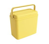 URBNLIVING 24L Cooler Box, Insulated Plastic Ice Box with Air Tight Locking Lid & Fold Away Handle, Durable Portable Food & Drinks Storage for Camping Picnic Beach BBQ