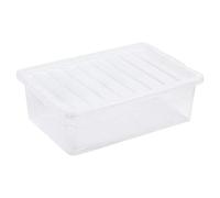 URBNLIVING 32 Liter Underbed Storage Box & Lid Clear x5