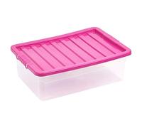 URBNLIVING 32 Liter Underbed Storage Box & Lid Pink x2