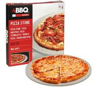 URBNLIVING 33cm 600° Round Crispy Pizza Baking Stone Ceramic Serving Tray Board for Barbecue Bakes, Serving, and Crispy Results