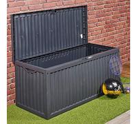 URBNLIVING 350 Litre Outdoor Storage Box Garden Patio Plastic Chest Lid Container Multibox