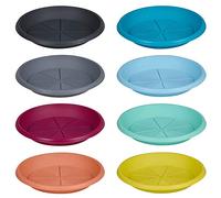 URBNLIVING 35cm Black Plastic Flowerpot Saucer