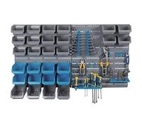 URBNLIVING 44 Pcs Wall Mountable Tools, Screws & Bits Organiser DIY Storage Bins & Racks